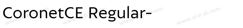 CoronetCE Regular字体转换